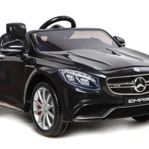 Licencirani auto na akumulator Mercedes S63 AMG - crni/lakirani
