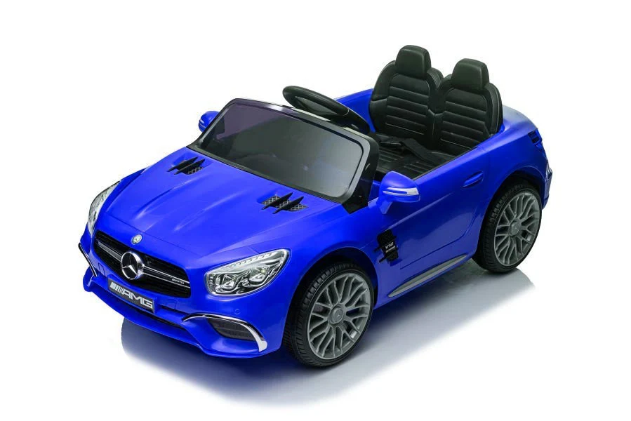 Licencirani auto na akumulator Mercedes SL65 S LCD - plavi/lakirani