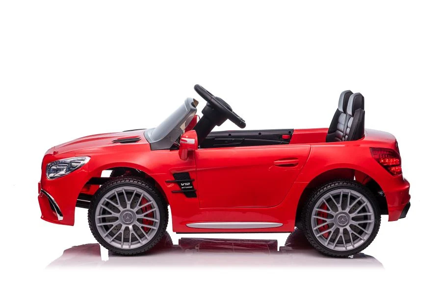 Licencirani auto na akumulator Mercedes SL65 S LCD - crveni/lakirani