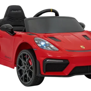 Licencirani auto na akumulator Porsche 718 - crveni/lakirani