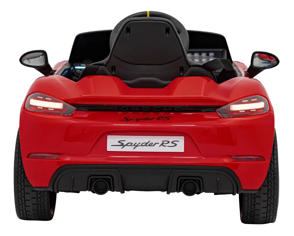 Licencirani auto na akumulator Porsche 718 - crveni/lakirani