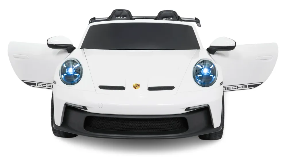 Licencirani auto na akumulator Porsche 911 GT3 STRONG MP4 - dvosjed - bijeli