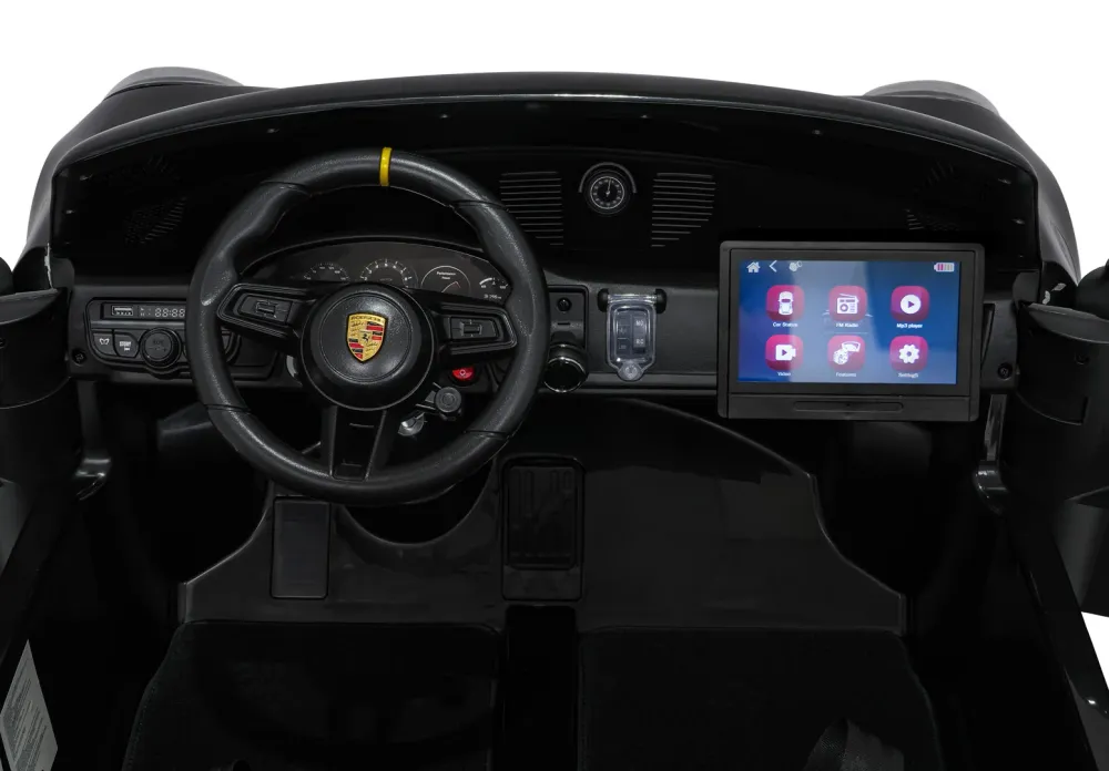 Licencirani auto na akumulator Porsche 911 GT3 STRONG MP4 - dvosjed - crni