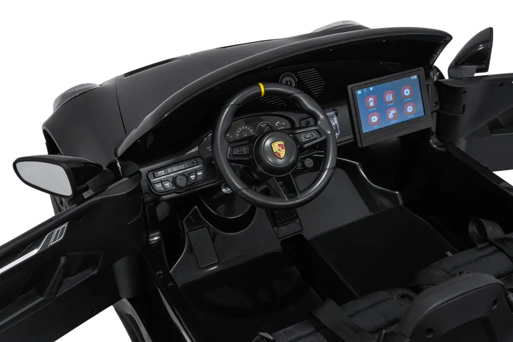 Licencirani auto na akumulator Porsche 911 GT3 STRONG MP4 - dvosjed - crni