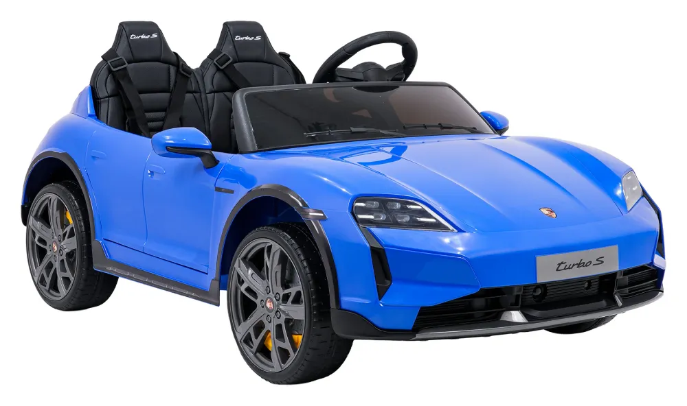 Licencirani auto na akumulator Porsche Taycan Turbo S - dvosjed - plavi