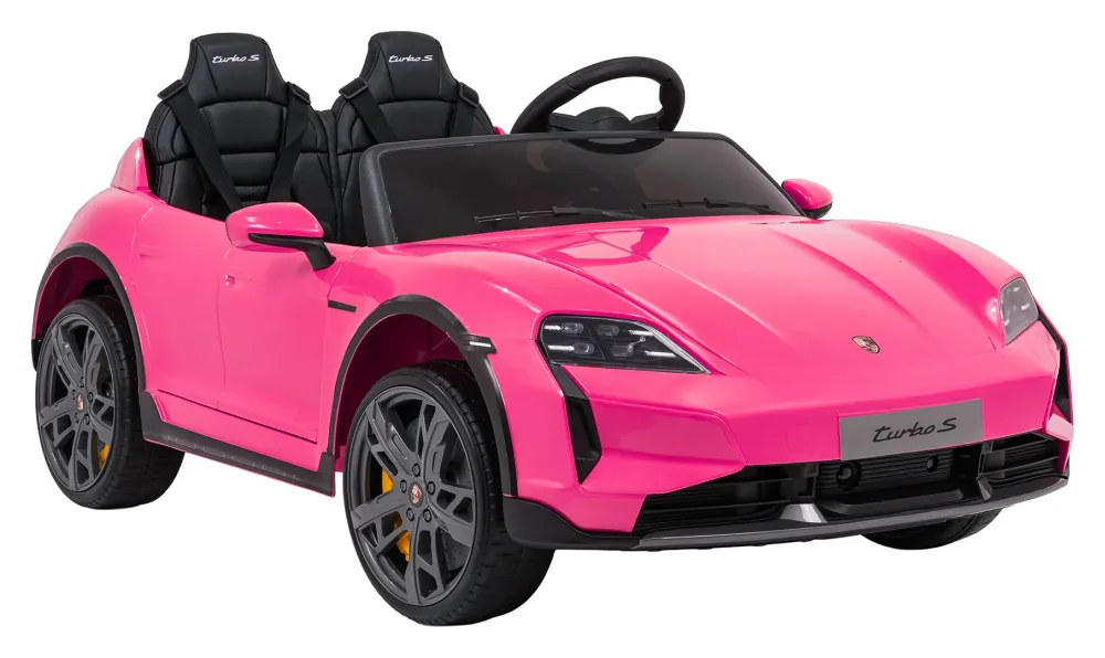 Licencirani auto na akumulator Porsche Taycan Turbo S - dvosjed - rozi