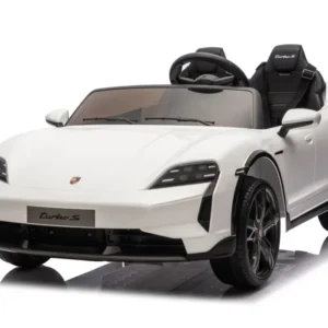 Licencirani auto na akumulator Porsche Taycan Turbo S - dvosjed - bijeli