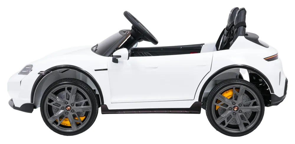 Licencirani auto na akumulator Porsche Taycan Turbo S - dvosjed - bijeli