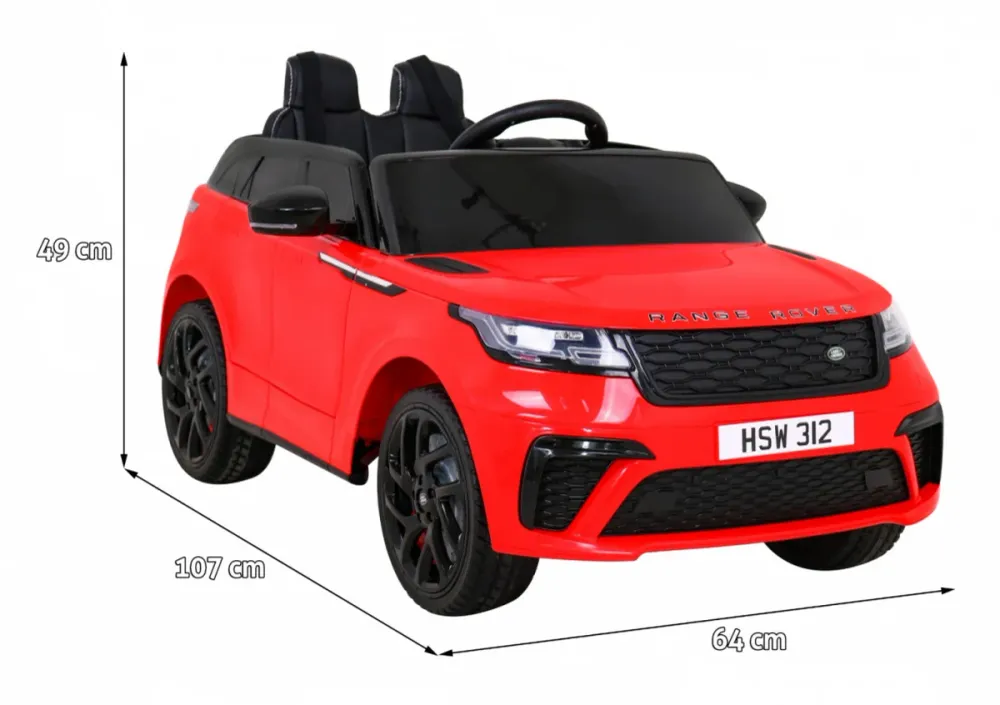 Licencirani auto na akumulator Range Rover Velar - crveni