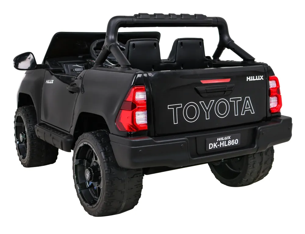 Licencirani auto na akumulator Toyota Hilux 4x4 - crni