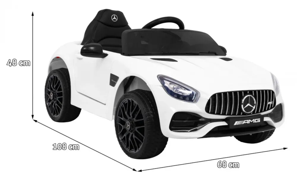 Licencirani auto na akumultor Mercedes Benz GT - bijeli