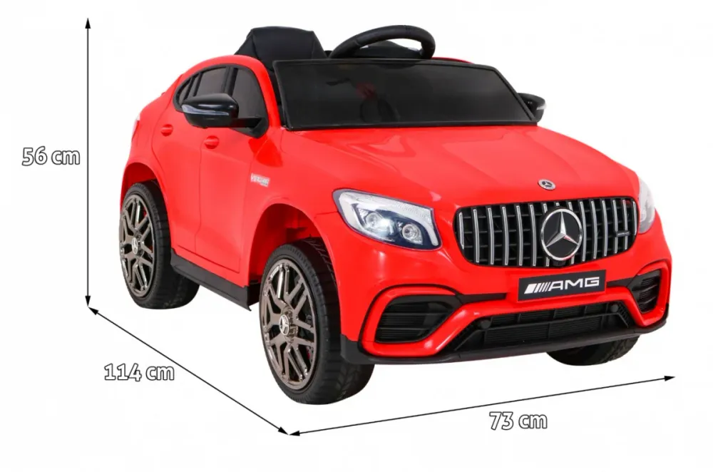 Licencirani auto na akumultor Mercedes Benz GLC63S 4x4- crvena