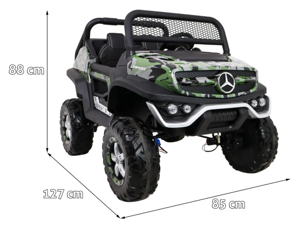 Licencirani auto na akumultor Mercedes BENZ UNIMOG - moro