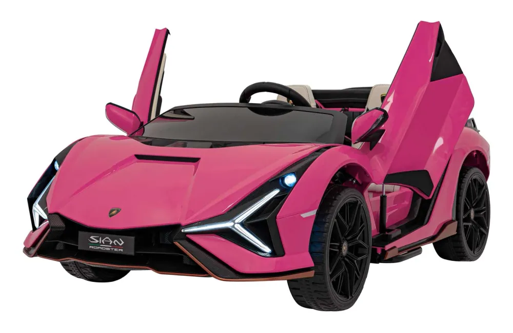 Licencirani auto na akumumulator Lamborghini SIAN 4x100W - dvosjed - rozi