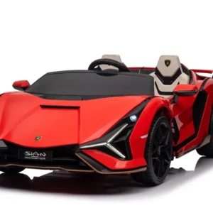 Licencirani auto na akumumulator Lamborghini SIAN 4x100W - dvosjed - crveni