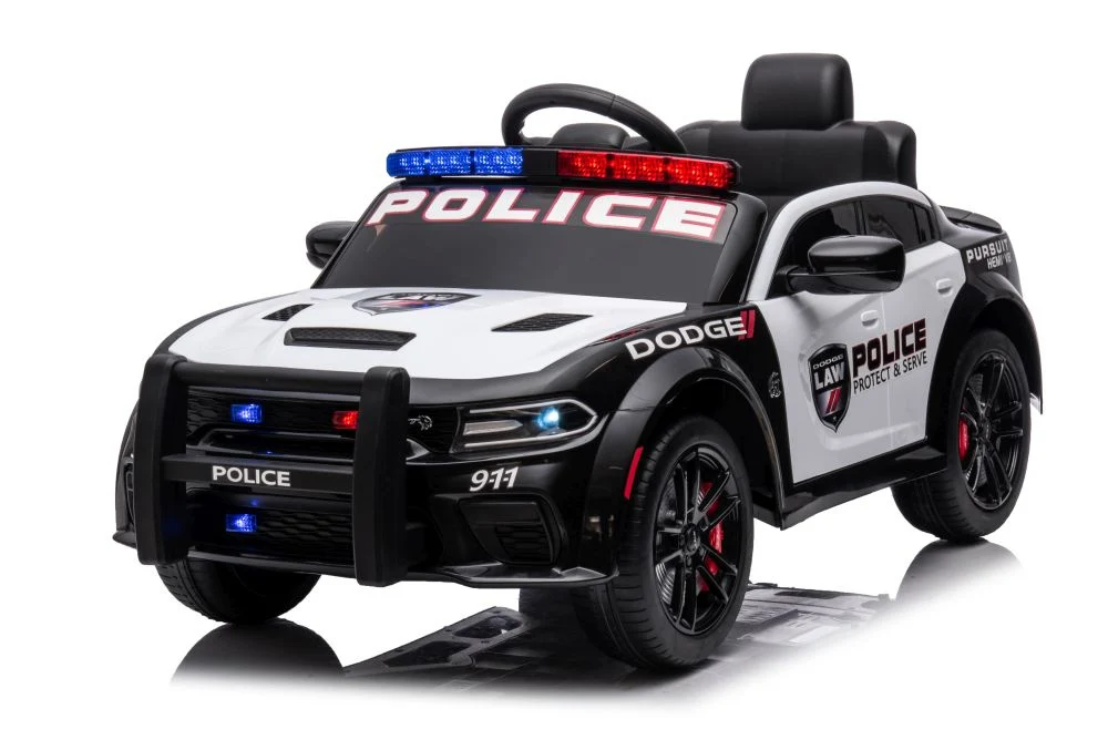 Licencirani policijski auto na akumulator Dodge Charger - crno/bijeli