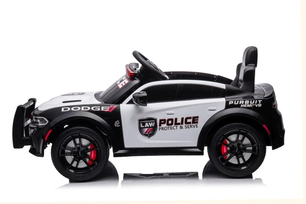 Licencirani policijski auto na akumulator Dodge Charger - crno/bijeli
