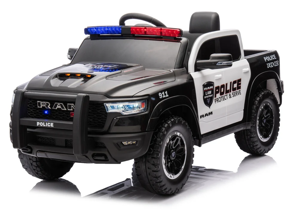 Licencirani policijski auto na akumulator ZB618P Dodge Ram – crni