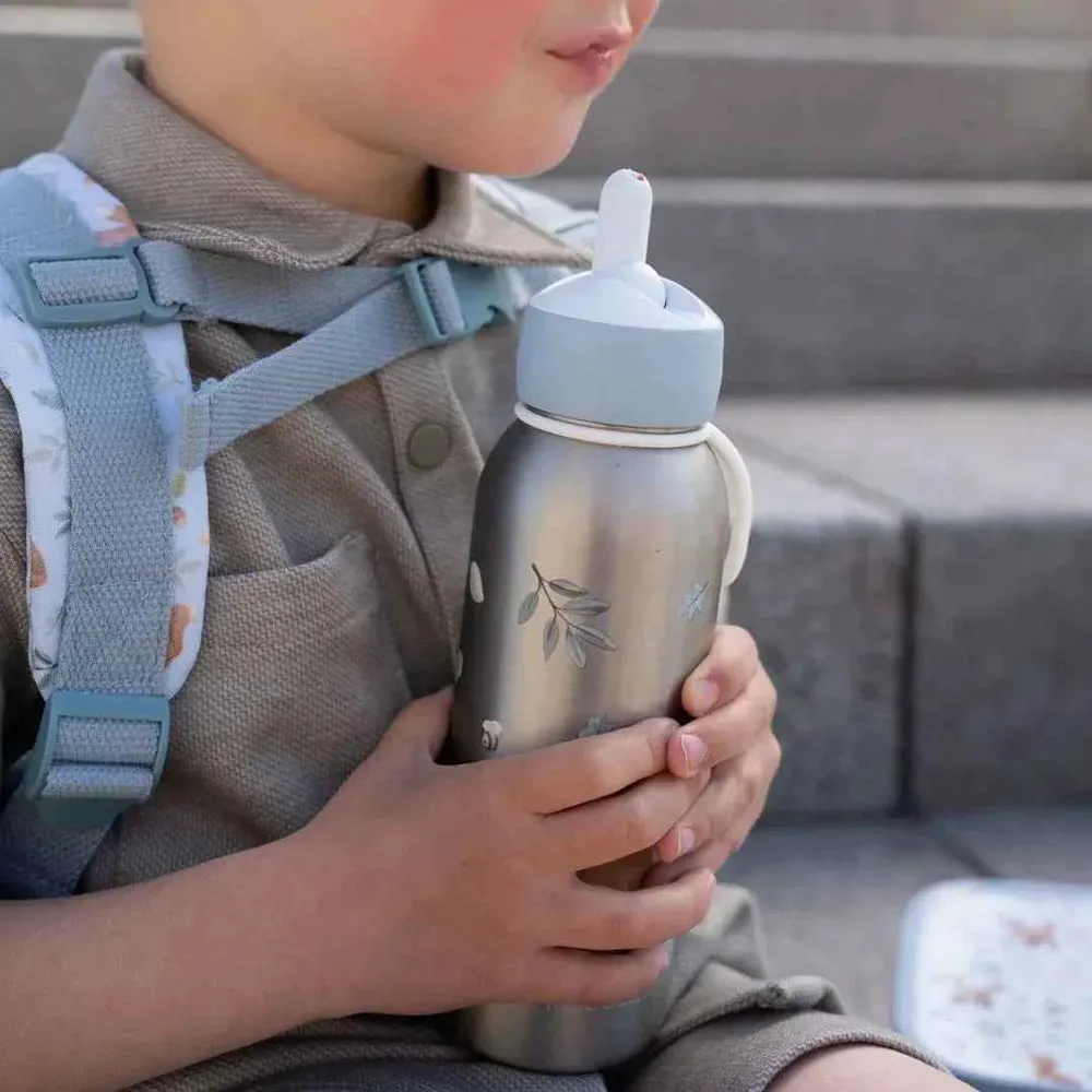 Little Dutch® Dječja bočica od nehrđajućeg čelika s flip-up nastavkom Forest Friends 350 ml