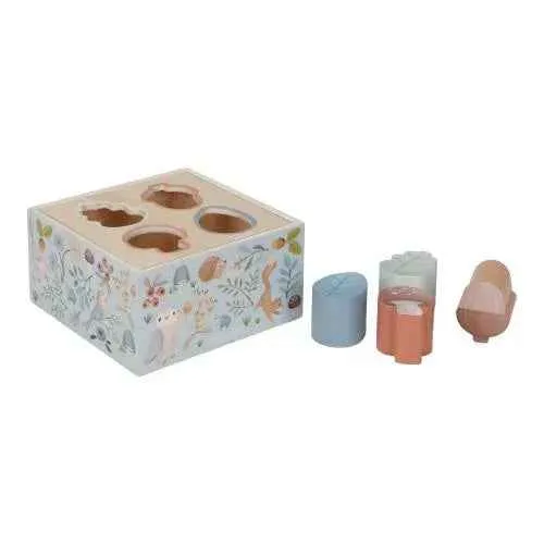 Little Dutch® Drvena kocka s oblicima Forest Friends FSC