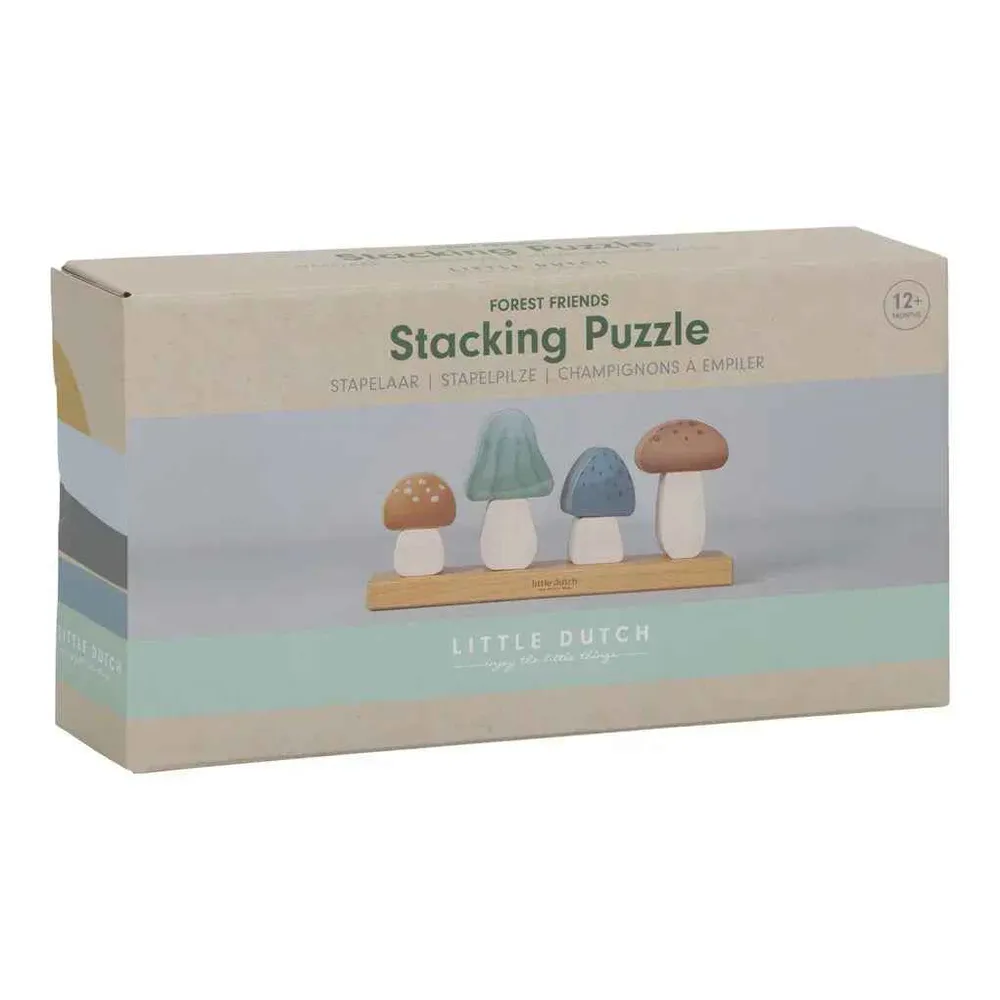 Little Dutch® Drvena slagalica Gljive Forest Friends FSC