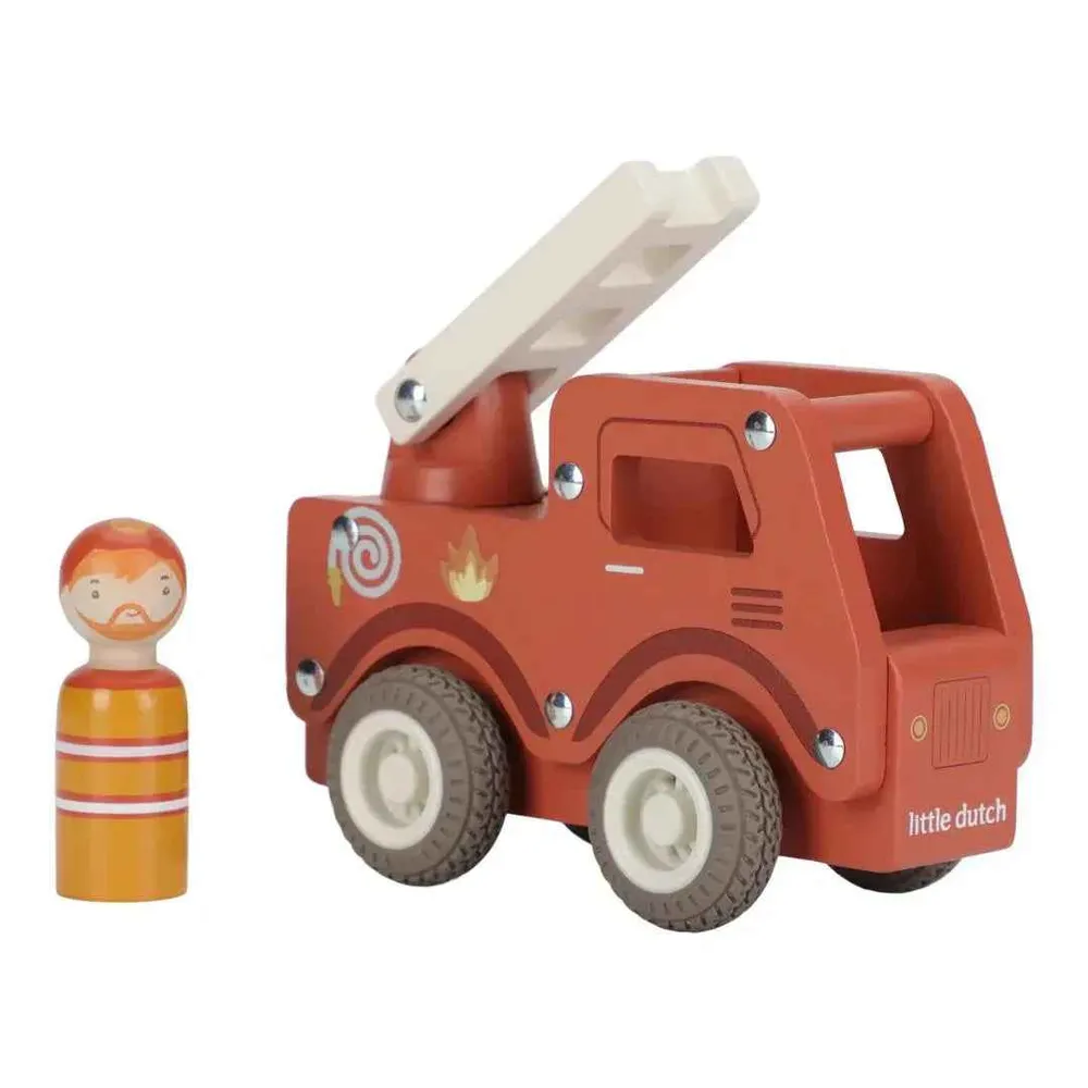 Little Dutch® Drveno vatrogasno vozilo