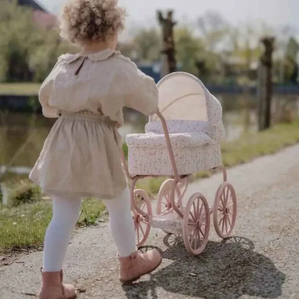 Little Dutch® Klasična kolica za lutku Soft Flowers