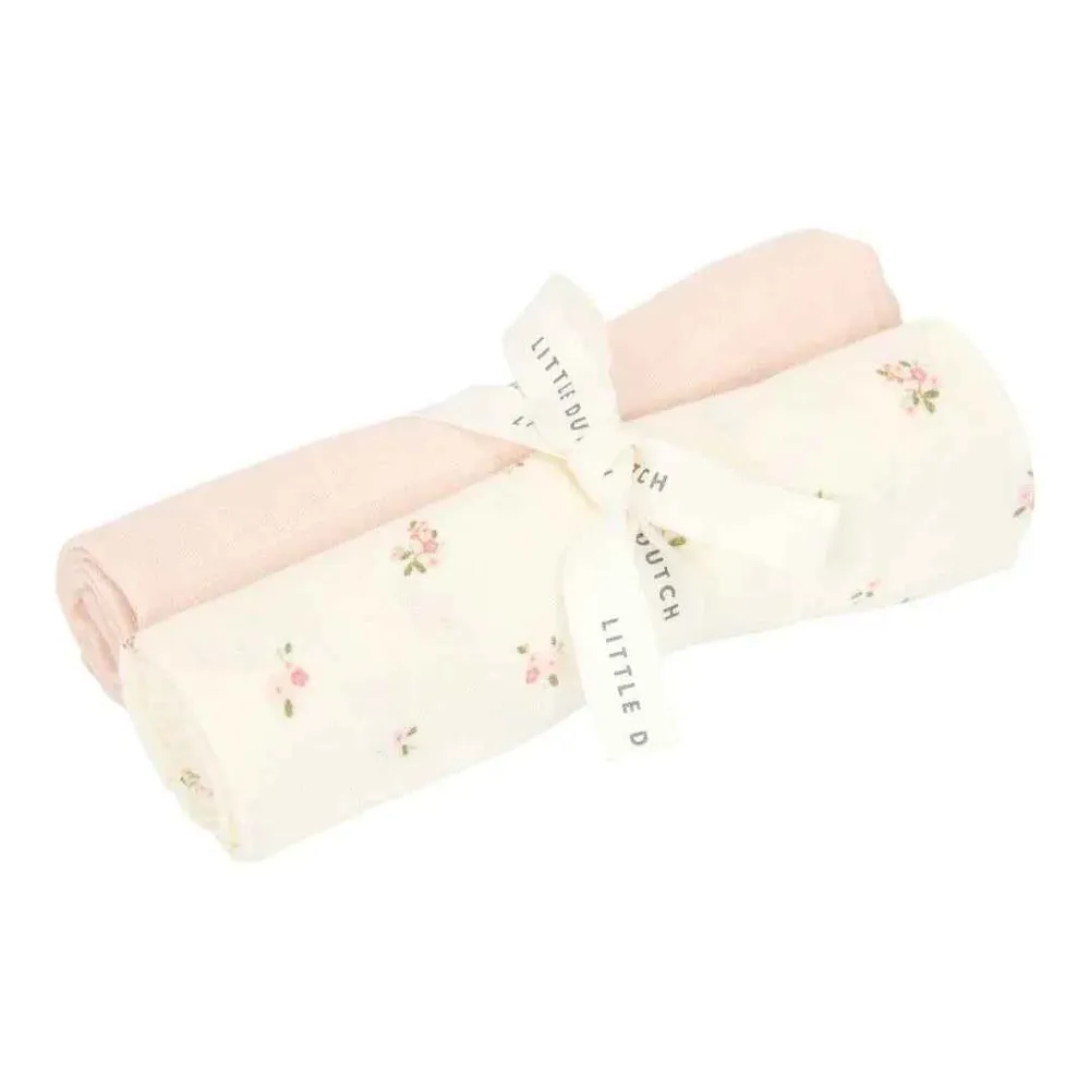 Little Dutch® Komplet 2 tetra pelene Fairy Floral/Blossom 70x70