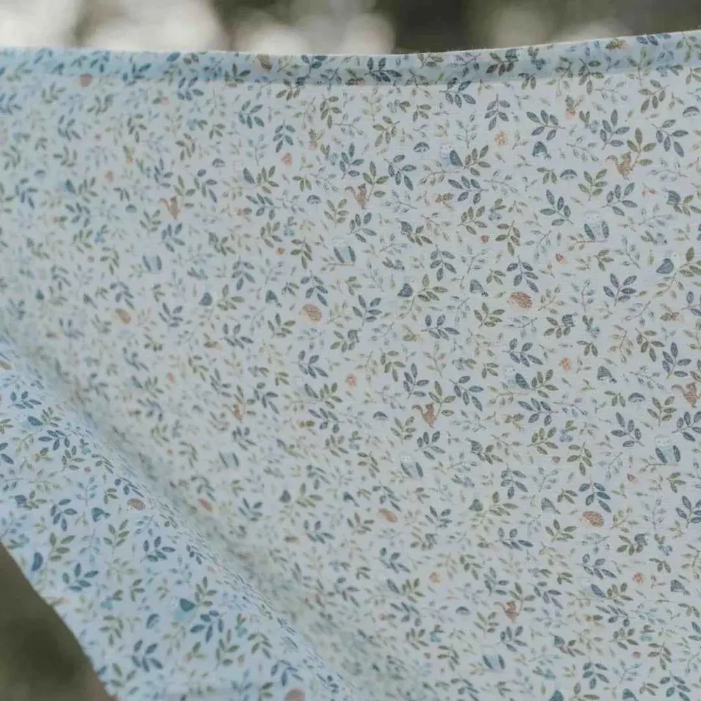 Little Dutch® Komplet 2 tetra pelene Forest Adventure/Denim Blue 70x70