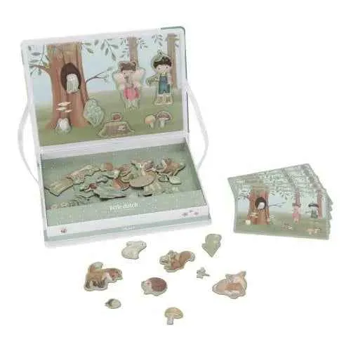 Little Dutch® Magnetne puzzle Forest Friends FSC