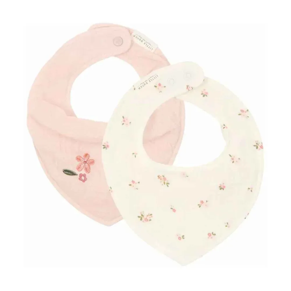 Little Dutch® Pamučne podbradnice Fairy Blossom & Blossom 2 kom
