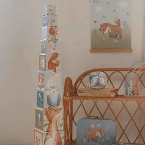 Little Dutch® Piramida za slaganje Forest Friends FSC