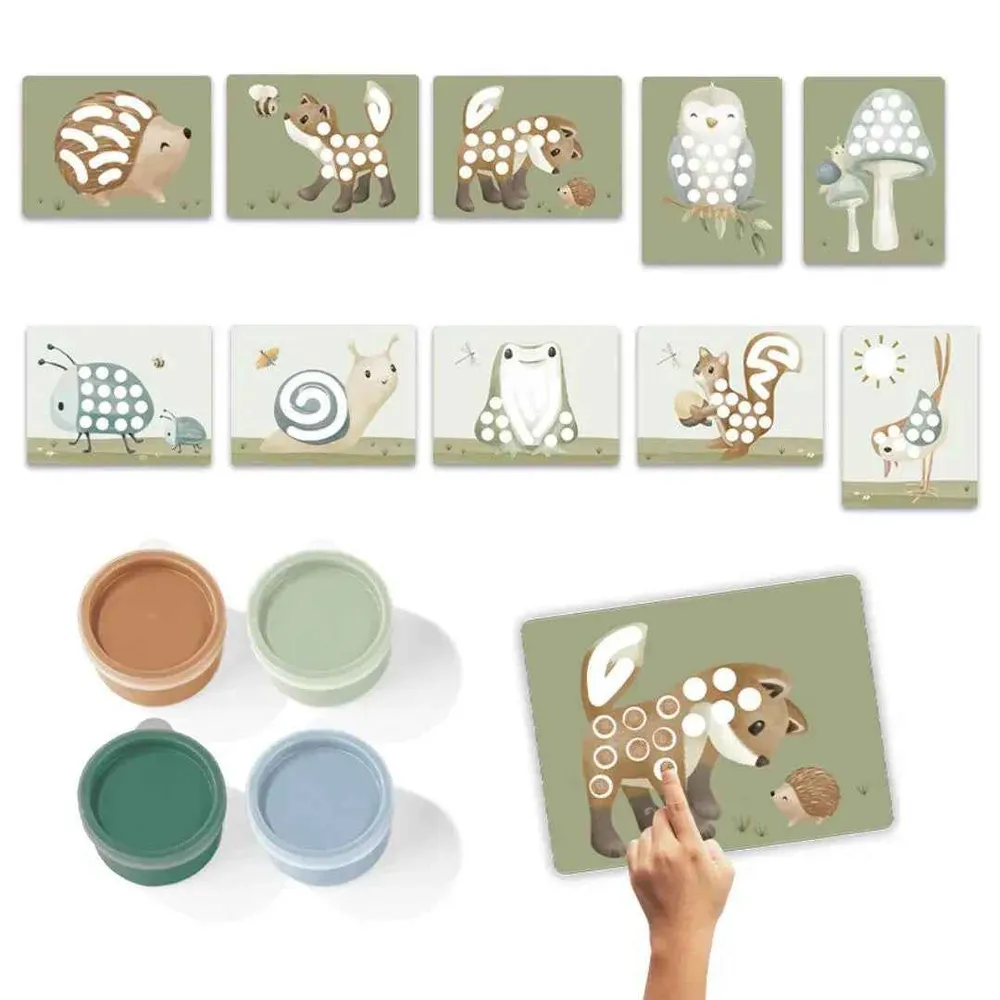 Little Dutch® Set za bojenje prstima Forest Friends