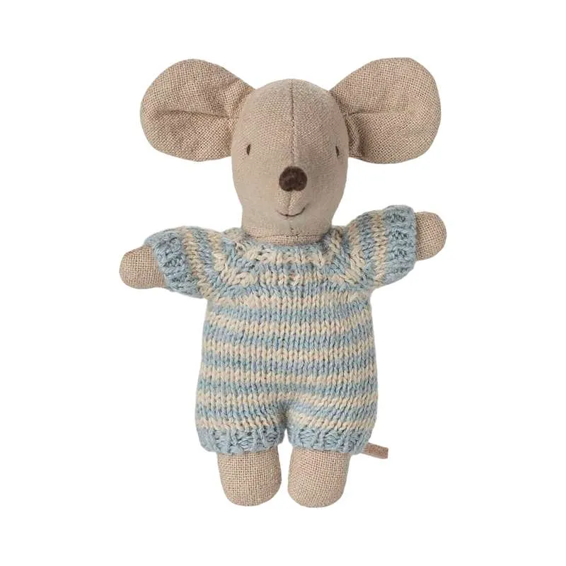 Maileg Baby miš i Baby lift - Plava