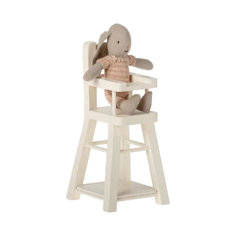 Maileg Mini stolić - Mikro - Prirodna bijela (17 cm.)