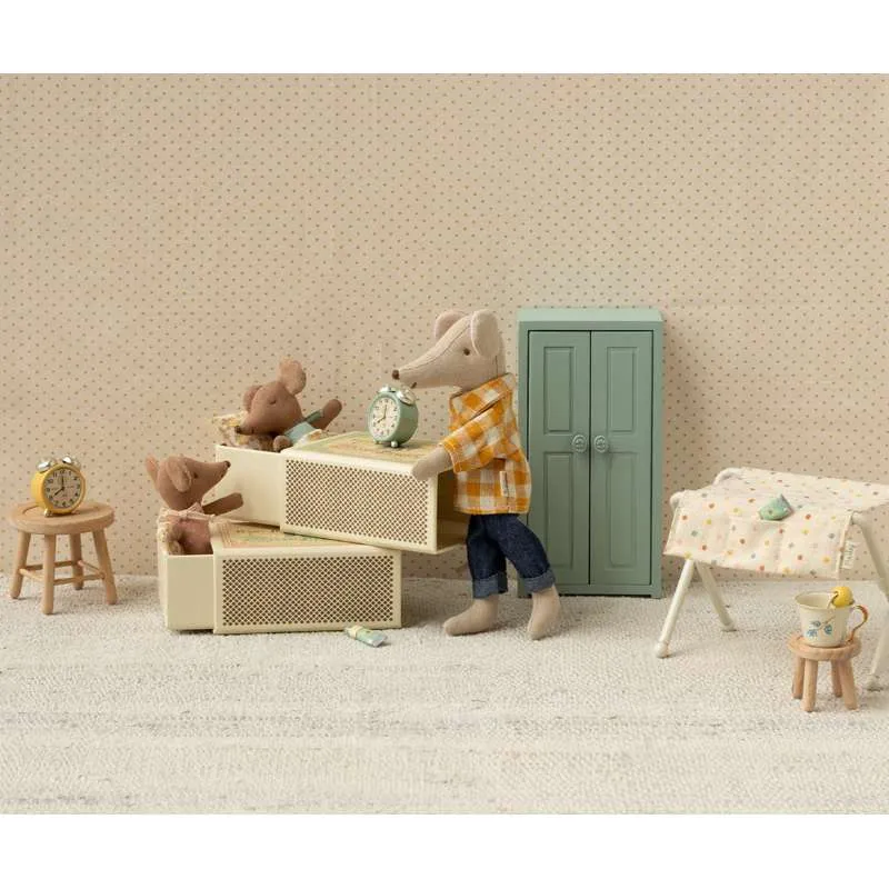 Maileg Sleepy Wakey - Baby Mus u Šibicama - Ružičasta