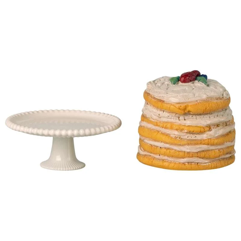 Maileg Torta i Stalak za Torte - Miš - RâBijela