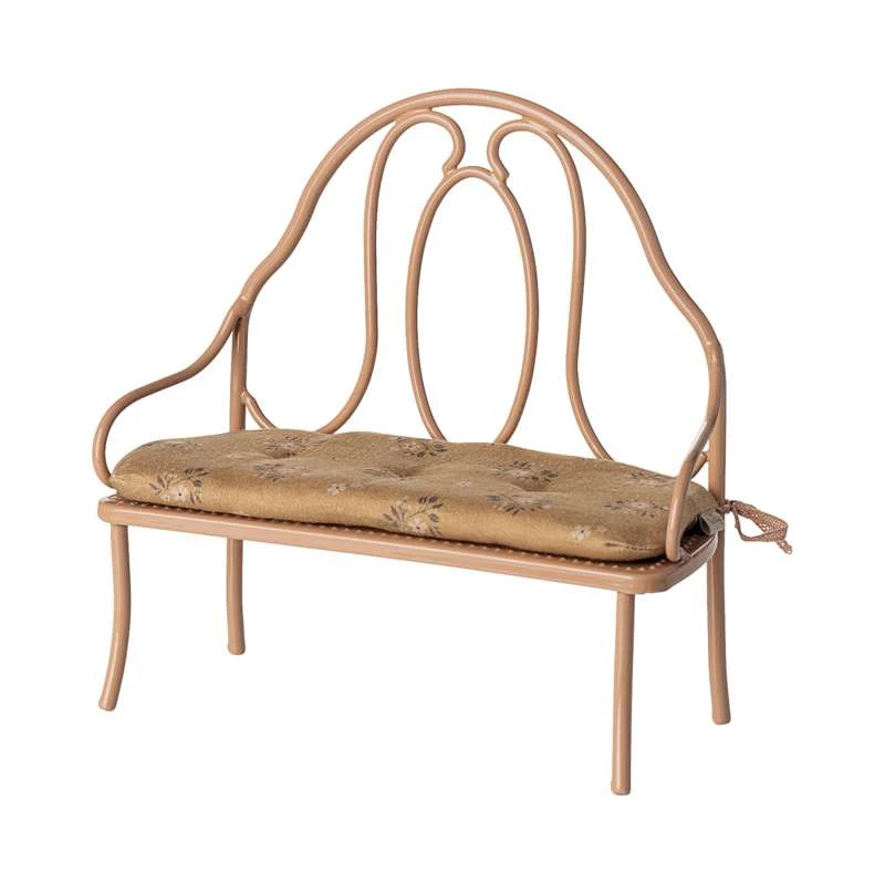 Maileg Vintage klupa - Mini - Tamni puder