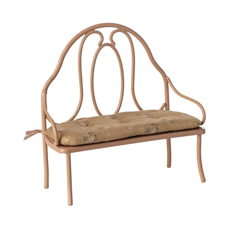 Maileg Vintage klupa - Mini - Tamni puder