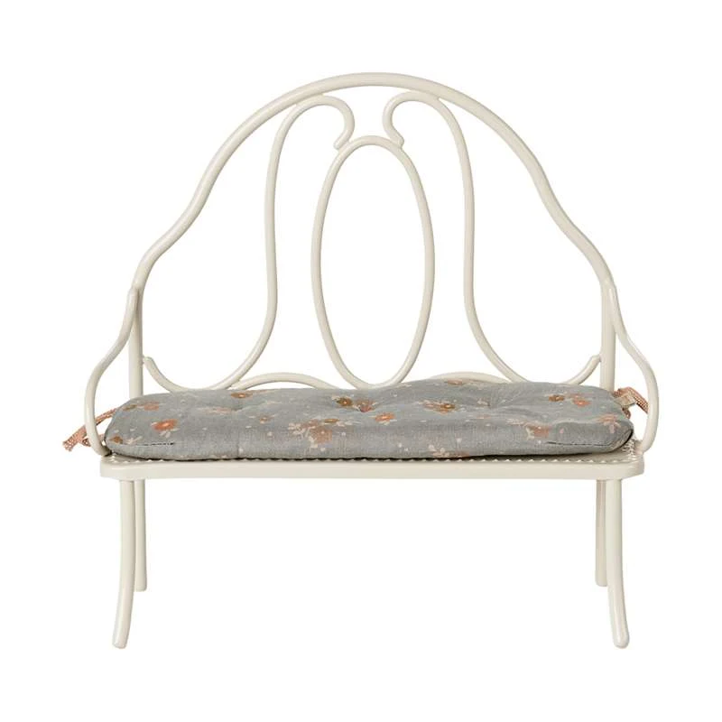 Maileg Vintage Klupa - Minijatura - Prirodno bijela