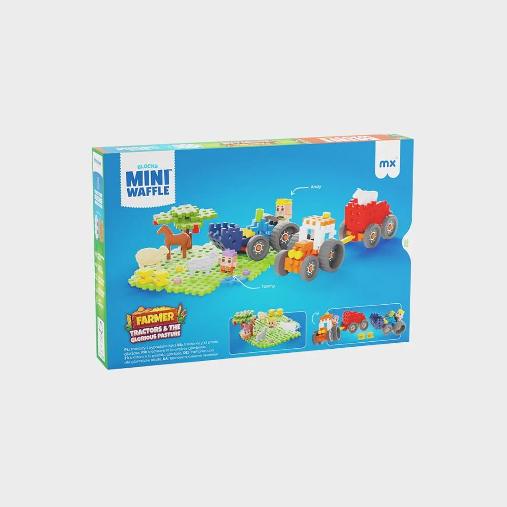 Marioinex Mini Waffle Farmer 110 kom, Tractors and Glorious Pasture