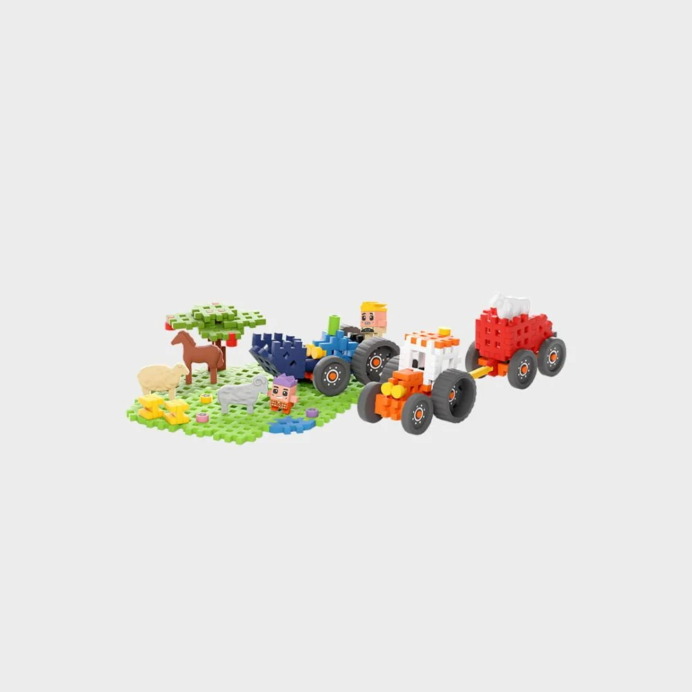 Marioinex Mini Waffle Farmer 110 kom, Tractors and Glorious Pasture