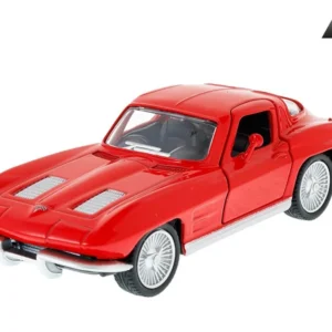 Model 1:32, RMZ 1963 Chevrolet Corvette Stingray Split Window, crvena