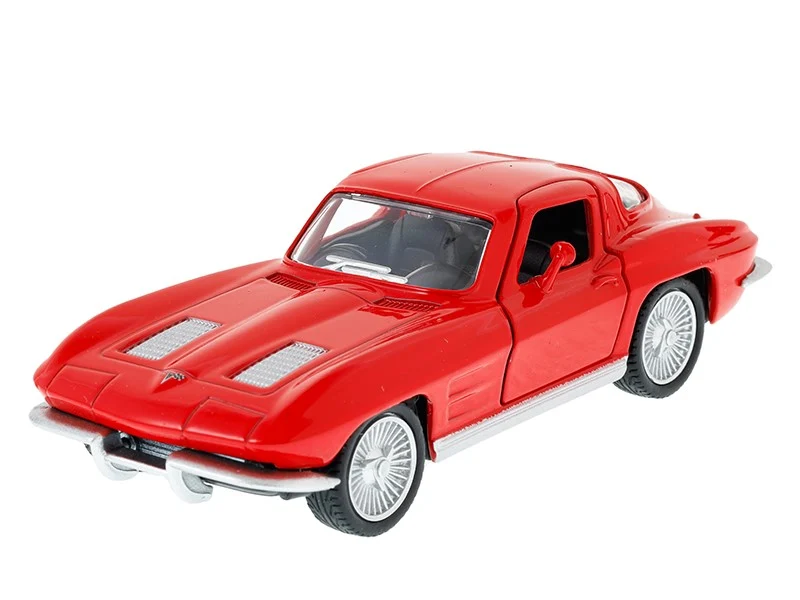 Model 1:32, RMZ 1963 Chevrolet Corvette Stingray Split Window, crvena