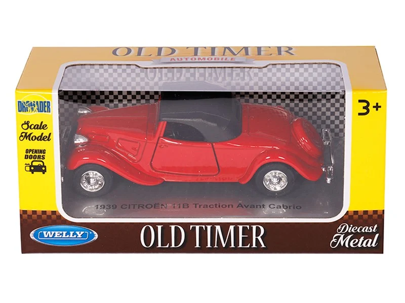 Model 1:34, 1939 CITROËN 11B Traction Avant Cabrio, crveni (A008751C1TC)