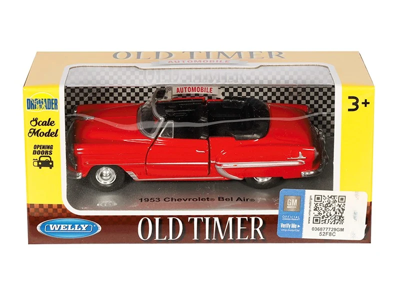 Model 1:34, 1953 Chevrolet Bel Air, crveni (A875CBAC)