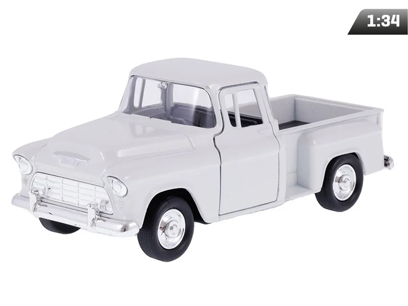 Model 1:34, 1955 Chevrolet Stepside Pick Up, bijeli (A00880CHSB)