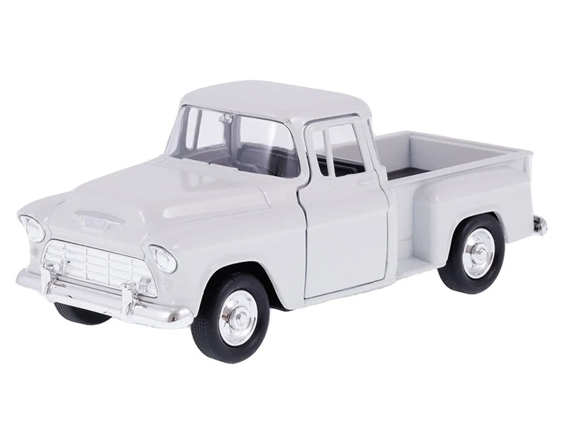 Model 1:34, 1955 Chevrolet Stepside Pick Up, bijeli (A00880CHSB)