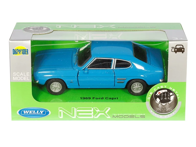 Model 1:34, 1969 Ford Capri, plavi (A880FCN)