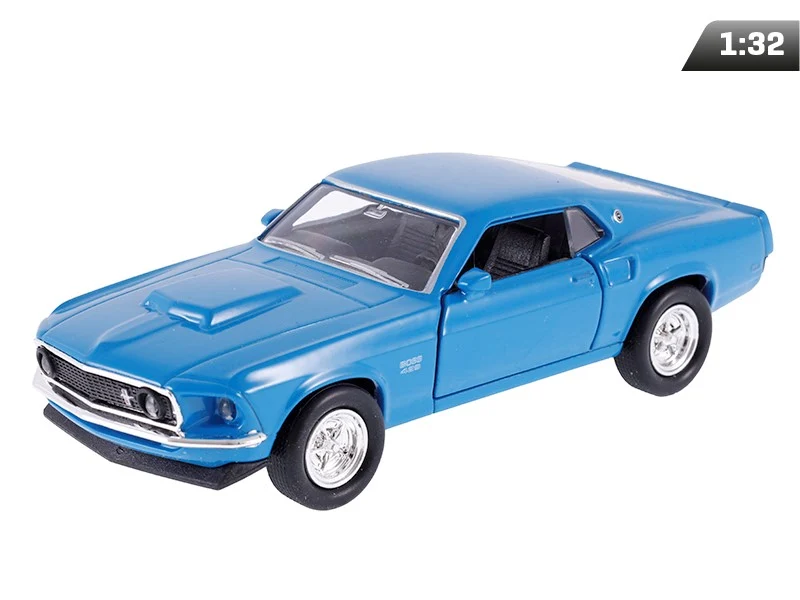 Model 1:34, 1969 FORD Mustang Boss 429, plavi (A876FMB4N)